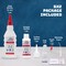BONDXTRA BX2 Thick CA Glue 2 oz. Set – Premium Super Glue Kit for Woodworking, Crafts & DIY, Fast-Drying, Clear Cyanoacrylate Adhesive with Microtips